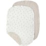 Aankleedkussen 2-delige set 58x40 cm, Mousseline/Sophora