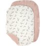 Aankleedkussen 2-delige set 58x40 cm, Muslin/Rose