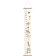 Groeimeter 125 cm, Beige