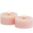 Theelicht LED 2 stuks &Oslash;4,5/H2,2 cm, Light Pink