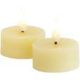 Theelicht LED 2 stuks &Oslash;4,5/H2,2 cm, Pale Yellow