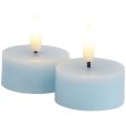 Theelicht LED 2 stuks &Oslash;4,5/H2,2 cm, Blue Sky