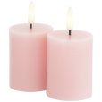 Stompkaars LED 2 stuks &Oslash;5/H6,5 cm, Light Pink