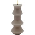 Nordic Sculpture Stompkaars Geometrie LED &Oslash;9,2/H20,3 cm, Warmgrijs