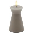 Nordic Sculpture Stompkaars Kegel LED &Oslash;6,7/H10 cm, Warmgrijs