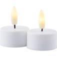 Exclusive Waxinelicht LED 2 stuks &Oslash;4 cm, Wit