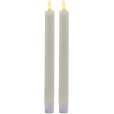 Wave Kroonstaarsen LED 2-delige set &Oslash;2/H24,5 cm