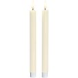 Dinerkaarsen LED 2 stuks &Oslash;2/H22 cm