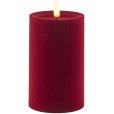 Stompkaars LED &Oslash;7,5/H12,5 cm, Velour/Cherry