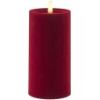 Stompkaars LED &Oslash;7,5/H15 cm, Velour/Cherry