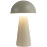 Oplaadbare Lamp H28 cm, Warm Grijs