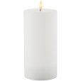 Oplaadbare Stompkaars LED H20 cm, Wit