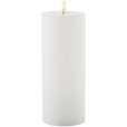 Oplaadbare Stompkaars LED H25 cm, Wit