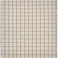 Tafelkleed 150x150 cm, Zwart/Off-White