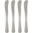Botermes 4-delige set, Zilverkleurige Afwerking