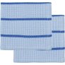 Schoonmaakdoek 30x30 cm, Lichtblauw/Blauw
