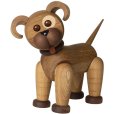 Hond Big Happy 40 cm, Eikenhout