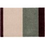 Stripes Horisontal Deurmat 40x60 cm, Groen/Ivoor/Bordeaux