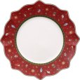 & Boch Toy's Delight Bord 28 cm, Rood/Wit