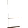 60 cm, Gerookt Eikenhout/Messing