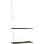 60 cm, Gerookt Eikenhout/Staal
