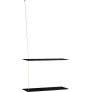 Plank 60 cm, Sort Eg/Messing