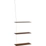 XL 60 cm, Gerookt Eikenhout/Messing