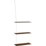 XL 60 cm, Gerookt Eikenhout/Staal