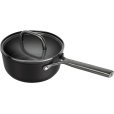 Steelpan met Glazen Deksel 18 cm