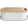 Rasp incl. Container 22 cm, Wit/Oranje