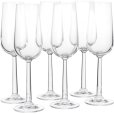 Champagneglas 6 stuks 24 cl, Transparant