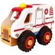 Ambulance met Rubberwielen 18 cm, Multi