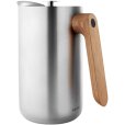 Cafeti&egrave;re met Thermo 1 L, Staal/Eikenhout