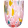 Tumbler Waterglas 25 cl, Roze/Geel/Turkoois/Blauw/Groen