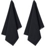 &Oslash;kologisk Theedoeken 2 stuks 45x70 cm, Coal
