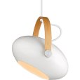 Hanglamp Ø26 cm, Wit/Eikenhout