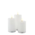 Exclusive Stompkaars LED 3 stuks &Oslash;7,5 cm, Wit