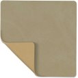 Dubbelzijdig Recycled Leren Onderzetter 10x10 cm, Nupo Herbal Dust/Khaki