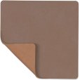 Dubbelzijdig Recycled Leren Onderzetter 10x10 cm, Nupo Truffle/Old Rose