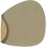 Curve Dubbelzijdige Recycled Leren Placemat 37x44 cm, Nupo Kruidenstof/Kaki