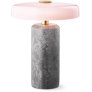 Lamp H21 cm, Silver/Rose