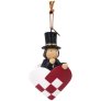 Ophanging Gevlochten Hart met H.C. Andersen 9 cm