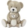 Moeder en Kind Beer H11 cm, Beige
